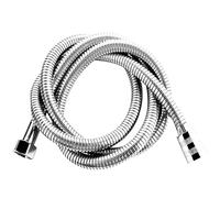 Manguera de ducha de acero inoxidable engrosada, color dorado y negro plateado, de 1,5 m o 2 m, accesorios for baño(Sliver 2m)