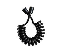 Manguera de ducha de baño con resorte de 1,5 m/2 m, cabezal de expansión de línea flexible con resorte gris y negro, manguera de línea for lavabo de ducha de baño(2m Black,3pcs)