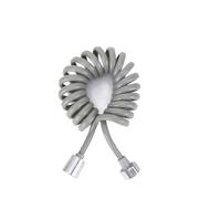 Manguera de ducha de línea telefónica de 2/3/4 m, manguera de plástico flexible for agua, antienrollamiento, adecuada for rociador de bidé e inodoro(2m,4 PCS)