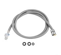 Manguera de ducha de nailon de larga duración, tubo flexible gris de 1,5 m, para rociadores domésticos, tubos de entrada y accesorios de baño, resistente a fugas