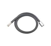 Manguera de ducha de repuesto M15/1 x 1/2 pulgadas con tuerca cónica x 120 cm, nailon con DVGW, KTW-A, W-270