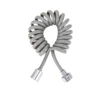 Manguera de ducha de resorte de 2 metros, 3 metros, 5 metros, línea telefónica de metro, tubo flexible, inodoro, bañera, boquilla de ducha, accesorios de baño 5-1 piezas(5m,4PCS)