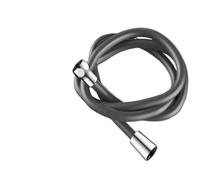Manguera de ducha de silicona de 1,5/2/3 m, extra larga, ultra suave, flexible, antienrollamiento, de alta presión y potente for baño.(Grey,2M)