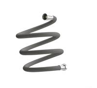 Manguera de ducha de silicona, tubo flexible resistente a la intemperie de 2 m para cabezales de mano, para mascotas y bidé, gris (gris)