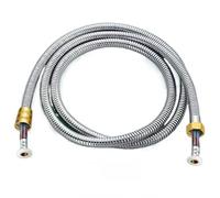 Manguera de ducha desmontable universal de 1 a 2 m, flexible para fregadero, línea de suministro de agua compatible con duchas estándar, fácil instalación