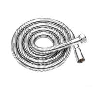Manguera de ducha eficiente de agua de 1,5 m con canal de flujo de 10 mm y construcción de acero inoxidable para uso diario