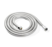 Manguera de ducha Flexible, 1 Uds., 1m/1,5 m/2m, mangueras plomería, accesorios baño cromados acero inoxidable, tubo cabezal con agua(1.5M)
