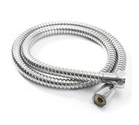 Manguera de ducha Flexible, 1 Uds., 1m/1,5 m/2m, mangueras plomería, accesorios baño cromados acero inoxidable, tubo cabezal con agua(1M)