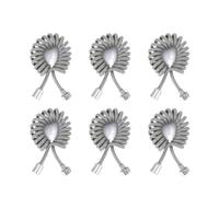 Manguera de ducha flexible de 2/3/5 m, extensión de resorte universal, conector de tubo de pulverización manual, tubo de resorte, accesorios for bidé e inodoro de baño(6PCS 3M)