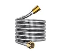 Manguera de ducha flexible de acero inoxidable de 1,5/2/3 m, tubo interior de 10 mm, ampliable, de gran caudal, accesorios for baño(3.0M)