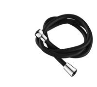 Manguera de ducha flexible silicona 1,5/2/3,0 m, extensión antienrollamiento, tubo presión, cabezal, accesorio for grifo baño(Black,2.0M)