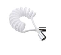 Manguera de ducha flexible tipo resorte for línea telefónica de 1,5/2 metros, tubería de agua for inodoro, bañera, pistola rociadora, tubería de conexión(Bianco,1.5M)