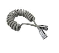 Manguera de ducha flexible tipo resorte for línea telefónica de 1,5/2 metros, tubería de agua for inodoro, bañera, pistola rociadora, tubería de conexión, accesorios de baño(Grau,2m)
