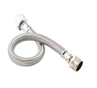 Manguera de ducha flexible trenzada de acero inoxidable G1/2, rosca interior y exterior, 20-200 cm, accesorios de baño(80cm)