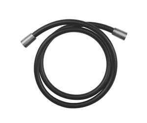 Manguera de ducha Gessi Darkflex 1500 mm con tuerca cónica 1/2 manguera siempre negra, piezas de unión de metal en superficie a elegir, 735, 54137713, Color: Latón antiguo