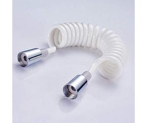 manguera de ducha, Manguera de repuesto universal acero inoxidable, manguera ducha con tapa cobre, espuma for bidé, resorte telescópica 1,5 m, retráctil flexible PVC