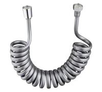 Manguera de ducha retráctil con resorte mejorado, flexible en espiral de 1,5/2/3/5 m, for cabezal de ducha, inodoro, bidé, tubería de agua, plomería y baño.(Grau,200CM)