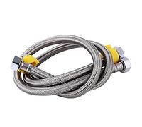 Manguera de entrada de agua flexible, par de 1/2 "x 1/2" (30 cm ~ 200 cm de largo) Cuenca de cocina Monobloc Mezclador Tubos de manguera del conector, tubo de entrada de doble agua con alambre de acer