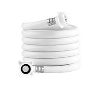 Manguera de entrada de agua, línea de suministro de PVC, conector de prueba de ráfaga de válvula de seguridad, conexión de entrada de lavadora compacta, ideal para ropa, dormitorio, hotel, hogar, baño