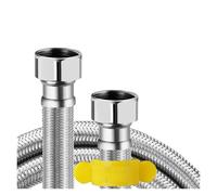Manguera de entrada de agua SUS304 G1/2"-G3/4", 20-200 cm, for grifo, calentador, conexión for inodoro, cocina y baño(G 3-4 Hose,20cm)