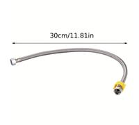Manguera de entrada trenzada de acero inoxidable 304 para inodoro doméstico, calentador de agua, presión, tubo de cuarto de metal, tubería de agua