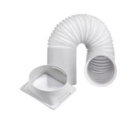 Manguera de escape de aire acondicionado portátil, Tubo Aire Acondicionado Portátil Con Adaptador, manguera ventilación flexible telescópica con conector cuadrado repuesto para refrigeración doméstica