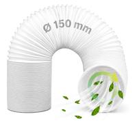 Manguera De Escape para Aire Acondicionado PortáTil Extension PP DiáMetro 5.9pulgadas,Tubo Aire Acondicionado Universal PortáTil Portatil Mejor Ductilidad En Sentido Anti-Horario & Agujas Del Reloj