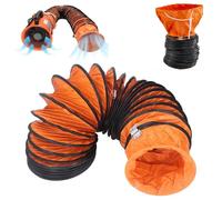 Manguera de escape, ventiladores sopladores, manguera flexible para conductos con diámetros de 8"-40", manguera de conducto de aire de PVC para HVAC, para ventilador(900mm(35 2/5''),L5m/16.4ft)