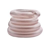 Manguera de escape y extracción de polvo,manguera flexible de alambre de acero transparente,resistencia a altas/bajas temperaturas,utilizada principalmente en talleres(50ft/15m)