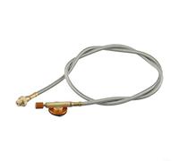 Manguera de extensión de estufa de gas de camping, tubo de conexión de latón para cocinar al aire libre, picnic y senderismo, adaptador de línea de combustible resistente al desgaste, 1 m de longitud