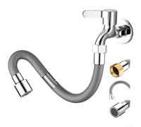 Manguera de extensión de grifo ajustable de 360 grados para una dirección precisa del agua en instalaciones de cocina y baño (A)
