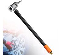 Manguera de extensión para inflador de neumáticos de coche, 40 cm, fuente de alimentación de arranque de emergencia, rosca M6, silicona antiquemaduras, para medidor de presión de neumáticos de