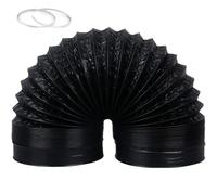 Manguera De Extracción De Aire, Manguera De Ventilación, Tubo Flexible De Aluminio PVC, Aislamiento Térmico Insonorizado, Para Extractor De Aire, Climatización, Secadora (ø 150mm/5m)
