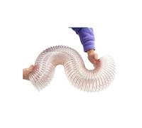 Manguera De Extracción De Polvo De PVC Transparente De Alta Resistencia Manguera Flexible, Anticolapso, Reforzada Con Alambre De Acero(L 2m(6.5 Ft),Dia-120MM (4.7 Inch))