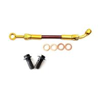 Manguera de freno 0°-28° Accesorios Para Motocicleta AN3 Tubo De Aceite Embrague Hidráulico Cilindro Maestro Manguera Línea Freno Trenzada(1700mm)
