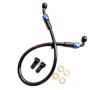 Manguera de freno Accesorios Para Manguera De Freno Hidráulico Acero AN3 M10 Para Motocicletas, Motos Cross, Quads, Ciclomotores Y Scooters (28°-90°)(1700mm)