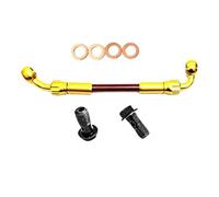 Manguera de freno Accesorios Para Motocicletas 28°-90° Tubo De Embrague Hidráulico Cilindro Maestro Línea Freno Trenzada Manguera Aceite AN3(1700mm)