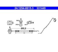 Ate 24.1294-0015.3 Accesorios y Mangueras de Frenos