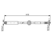 Manguera de freno Bosch 1 987 481 058 para OE 30683332 - C236-43-980A