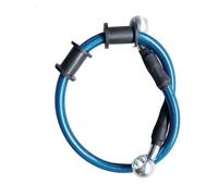 Manguera de freno de motocicleta de 40 cm a 80 cm, cable de freno universal de acero trenzado de 28°, for embrague hidráulico, radiador, enfriador de aceite, motocross.(Blue 40cm)