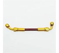 Manguera de freno Latiguillo De Freno M10 Para Motocicleta, Manguera Aceite, Tubo Embrague Trenzado Acero Inoxidable 28° A 90° Con Banjo Giratorio 360 grados(1000mm)