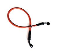 Manguera de freno Latiguillo De Freno Motocicleta 28°-45° Con Tubo Trenzado Acero Inoxidable Y Embrague M10 Accesorios Banjo Giratorio(2000mm)
