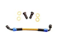 Manguera de freno Latiguillo De Freno Para Motocicleta 45° A 90°, Tubo Aceite Hidráulico 30 Cm A 500, Cable Trenzado Acero Inoxidable Y Accesorios(1000mm)
