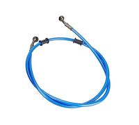 Manguera de freno Latiguillo Hidráulico Universal Para Motocicletas Y Motos De Cross, Con Cable Trenzado Acero, Rosca Banjo, M10, 50 Cm/90 Cm/120 Cm(Blu,120cm)