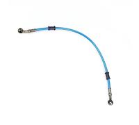 Manguera de freno Latiguillo Hidráulico Universal Para Motocicletas Y Motos De Cross, Con Cable Trenzado Acero, Rosca Banjo, M10, 50 Cm/90 Cm/120 Cm(Blu,50cm)