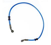 Manguera de freno Latiguillo Hidráulico Universal Para Motocicletas Y Motos De Cross, Con Cable Trenzado Acero, Rosca Banjo, M10, 50 Cm/90 Cm/120 Cm(Blu,90cm)
