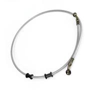 Manguera de freno Latiguillo Hidráulico Universal Para Motocicletas Y Motos De Cross, Con Cable Trenzado Acero, Rosca Banjo, M10, 50 Cm/90 Cm/120 Cm(Silver,120cm)