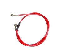 Manguera de freno Latiguillo Hidráulico Universal Para Motocicletas Y Motos De Cross, Con Cable Trenzado Acero, Rosca Banjo, M10, 50 Cm/90 Cm/120 Cm(Rosso,120cm)