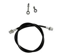 Manguera de Freno Manguera De Freno Motocicleta Trenzada Acero Inoxidable 30 CM-500 CM, Tubo Línea Aceite Hidráulico Embrague, Accesorio 2X 0 Grados, Junta Hexagonal M10X1(380CM)