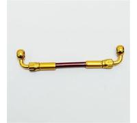 Manguera de freno Tubo De Embrague Para Motocicleta 90°-90° Con Banjo Giratorio 360 grados, Manguera Aceite Freno Trenzada Acero Inoxidable M10 Y Accesorios(1700mm)